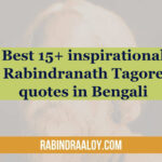 inspirational Rabindranath Tagore quotes in Bengali